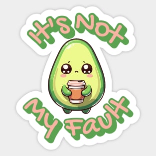 Millennial Coffee And Avocado Toast Economy Sticker